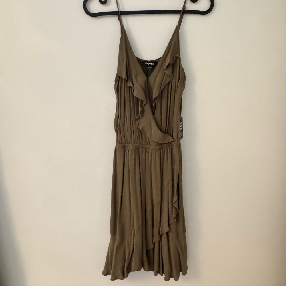 Express Asymmetrical Ruffle Dress
